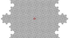 An image of the researchers' fractal maze.