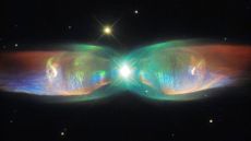 A Hubble Space Telescope image of the Twin Jet Nebula,