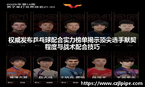 权威发布乒乓球配合实力榜单揭示顶尖选手默契程度与战术配合技巧